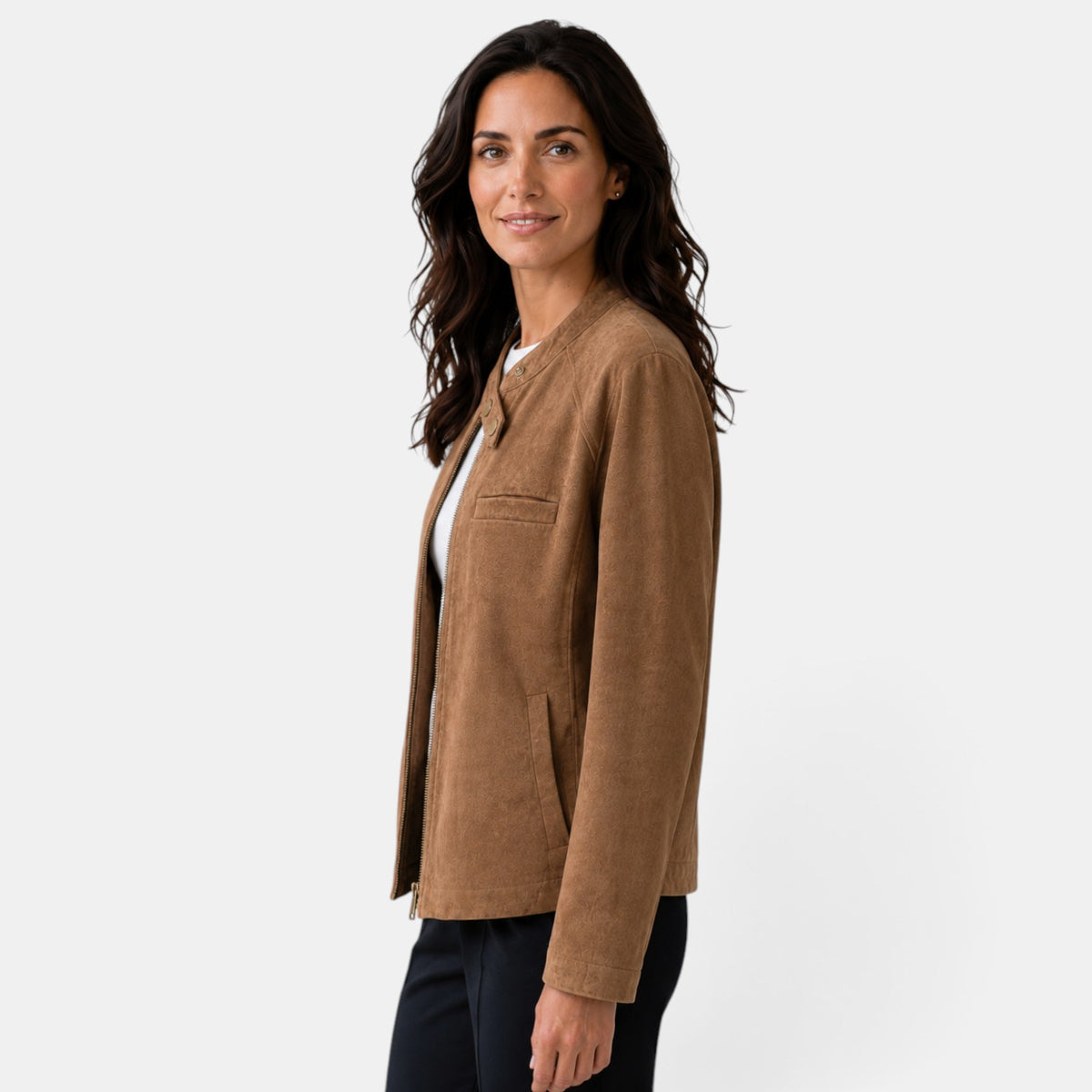Chaqueta Mujer Oversize de Ante