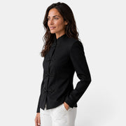Women's Black High-Neck Jacket