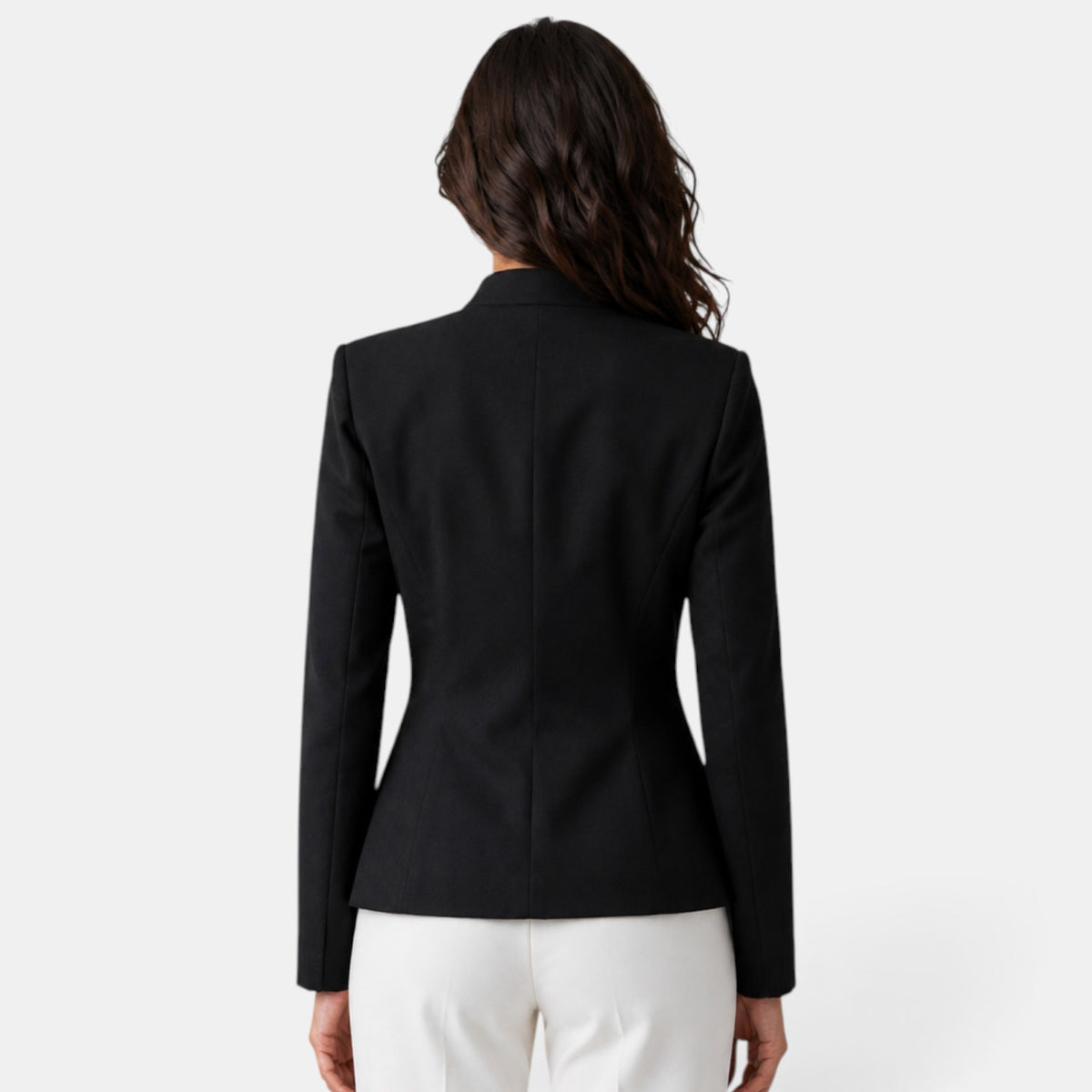 Women's Black High-Neck Jacket