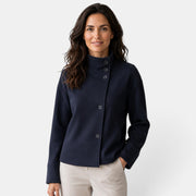 Chaqueta Mujer Lana Cuello Alto