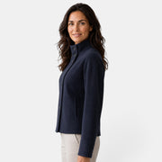Chaqueta Mujer Lana Cuello Alto