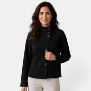 Chaqueta Mujer Lana Cuello Alto