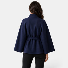 Capa de Lana Mujer con Cinturón - Elegante y Entallada