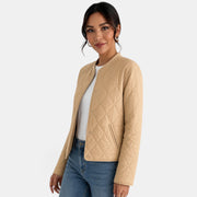 Chaqueta Algodón Mujer Elegante Otoño