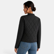 Chaqueta Algodón Mujer Elegante Otoño