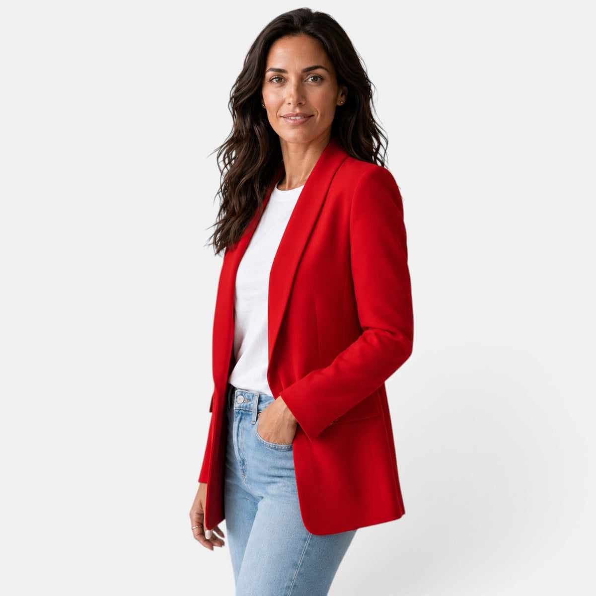 Elegant Women's Blazer, Buttonless