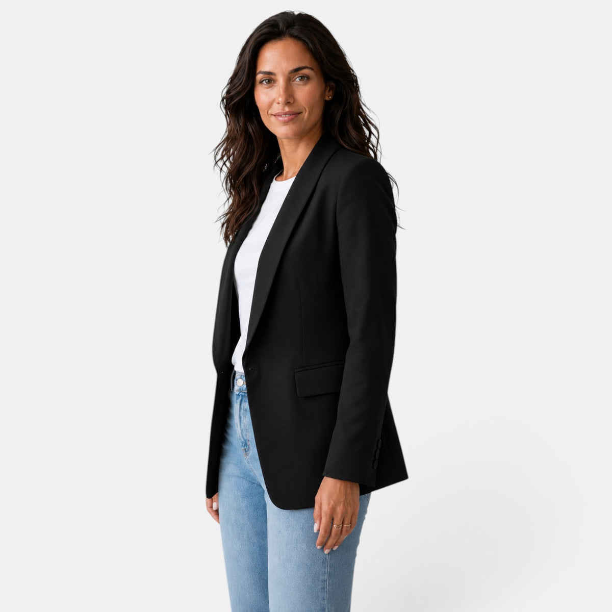 Elegant Women's Blazer, Buttonless