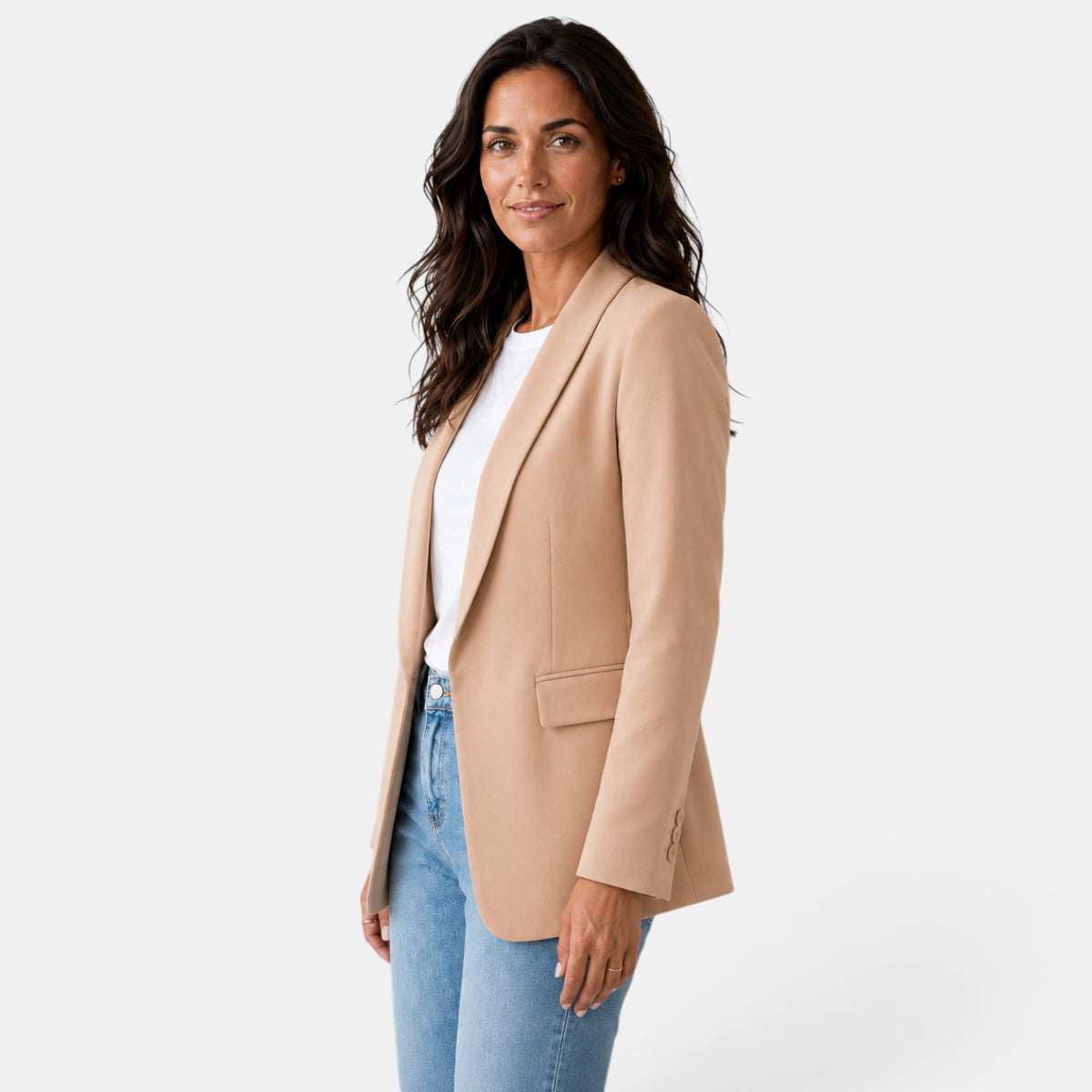 Elegant Women's Blazer, Buttonless