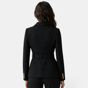 Women's Jacquard Blazer with Belt