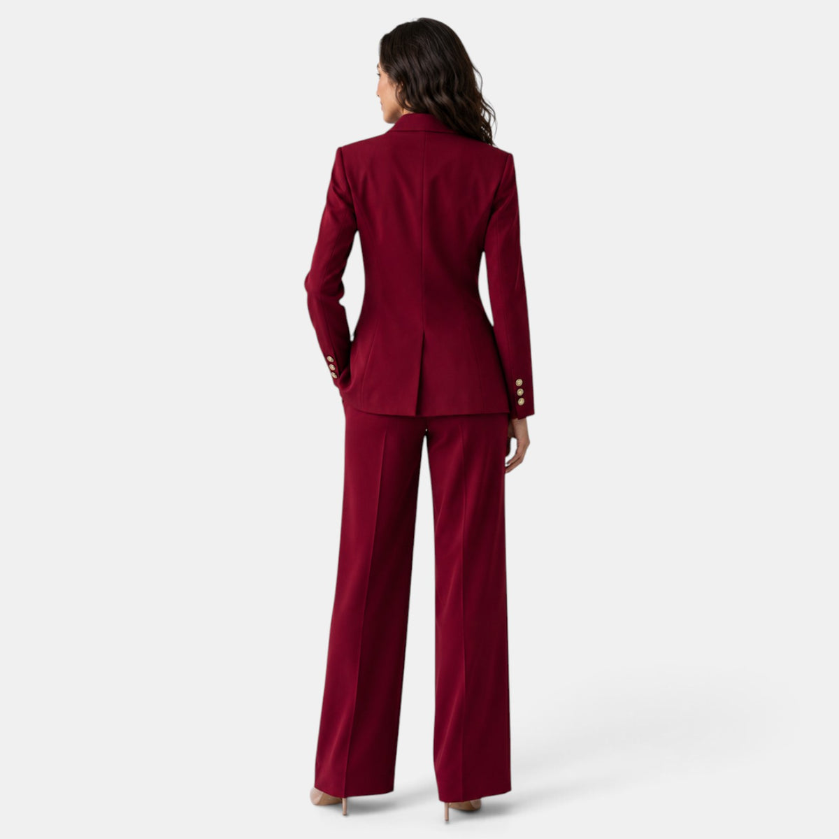 Conjunto Mujer Blazer Pantalón Rojo