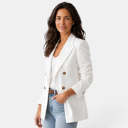 Blazer Mujer Cruzado con Solapa