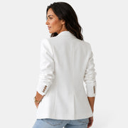 Blazer Mujer Cruzado con Solapa
