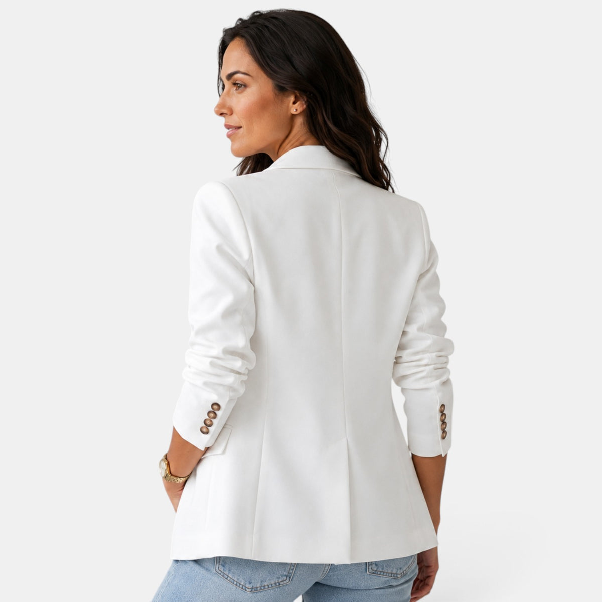 Blazer Mujer Cruzado con Solapa