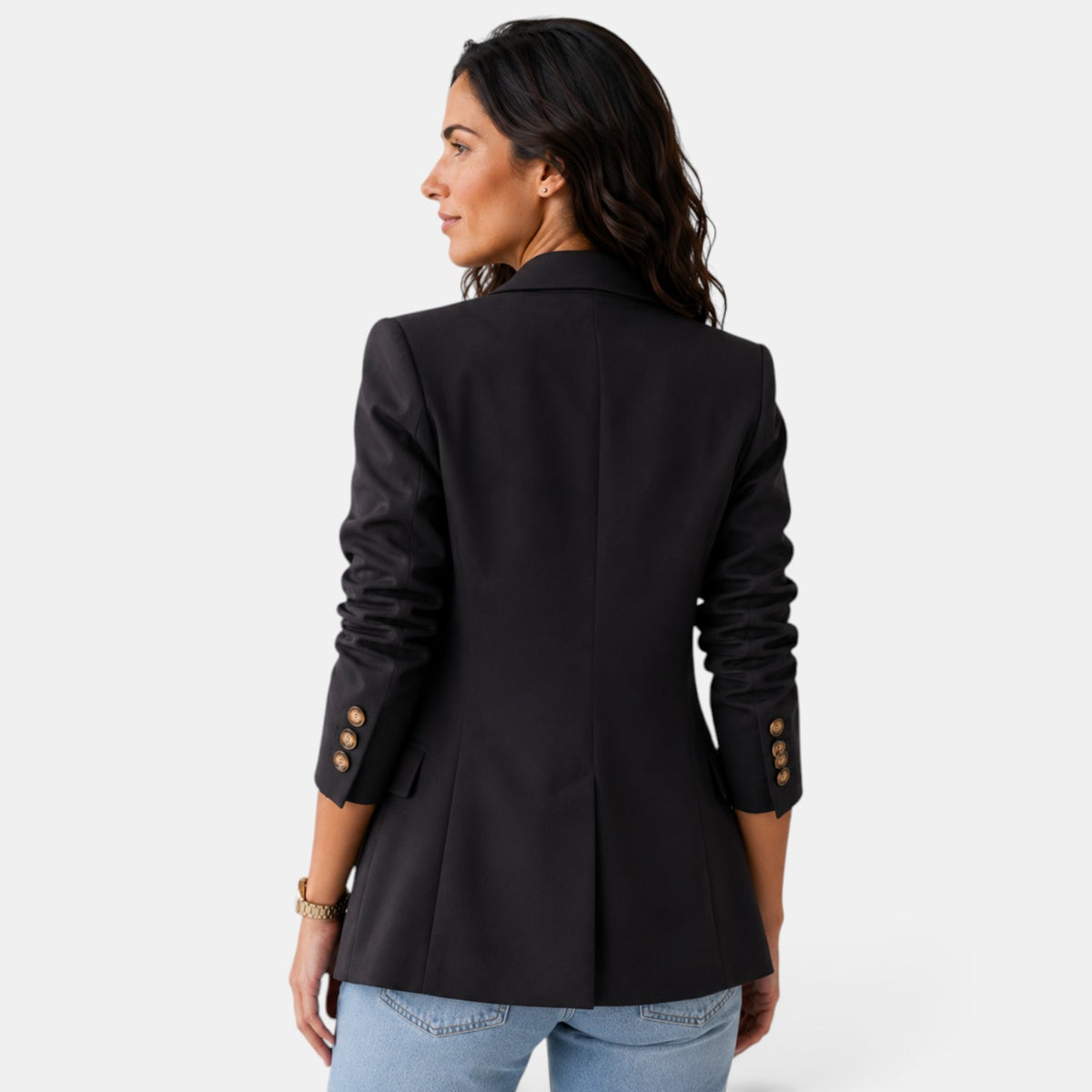 Blazer Mujer Cruzado con Solapa