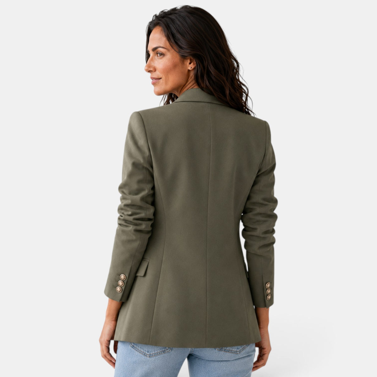 Blazer Mujer Cruzado con Solapa