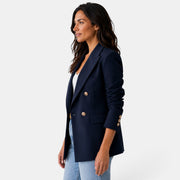Blazer Mujer Cruzado con Solapa