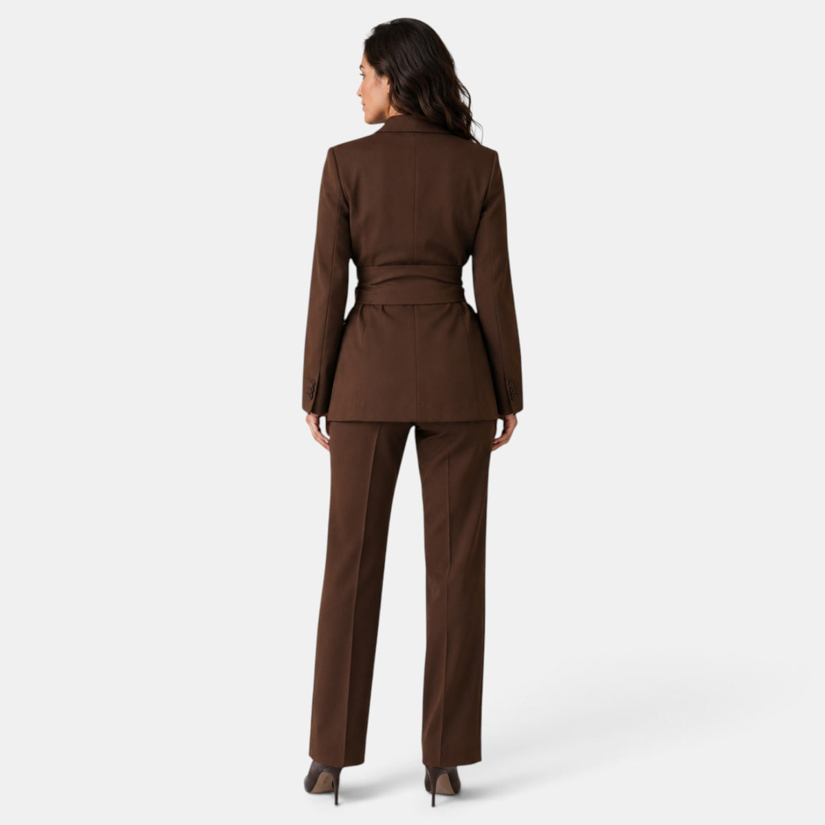 Women's Blazer and Straight-Leg Pants Set