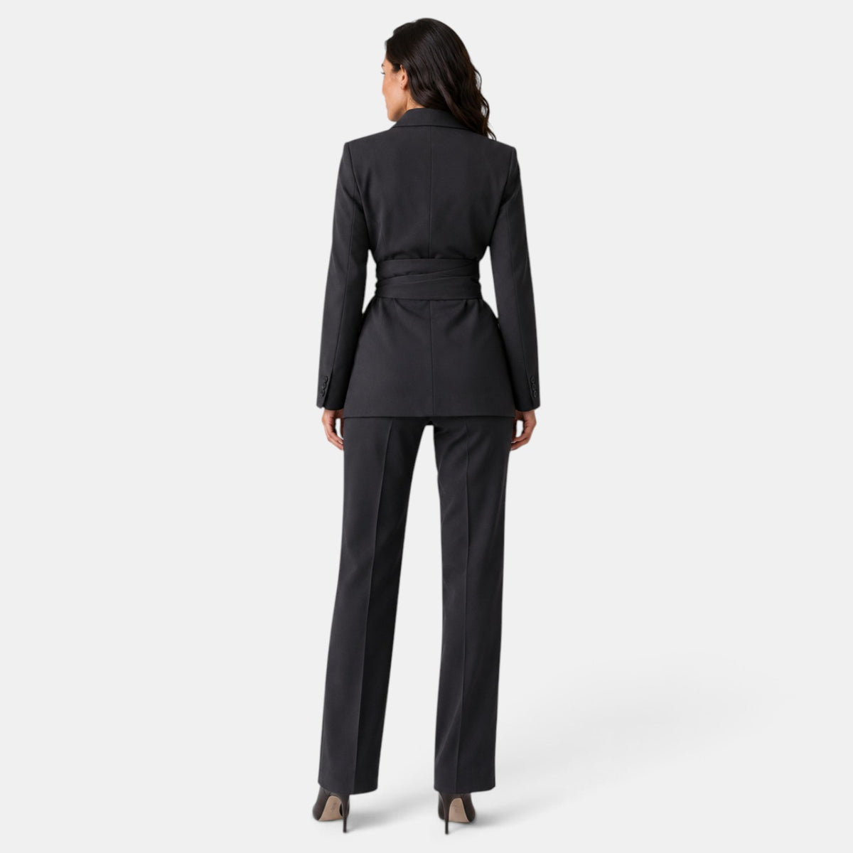 Women's Blazer and Straight-Leg Pants Set