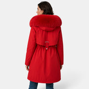 Parka Acolchada para Mujer con Capucha