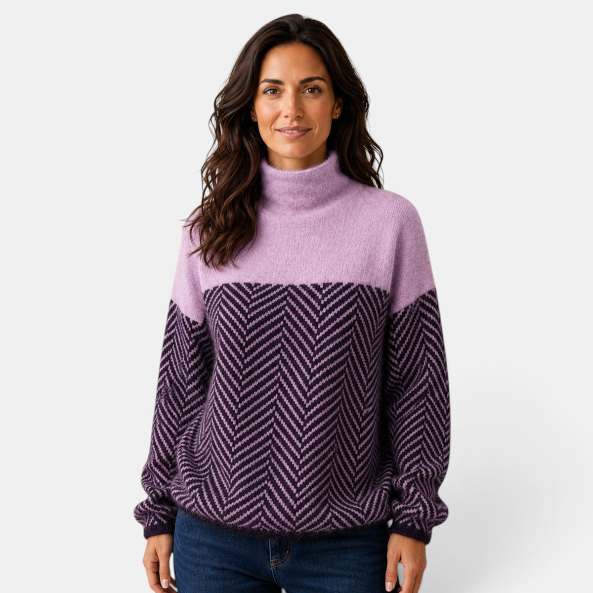 Suéter Mujer Cuello Alto