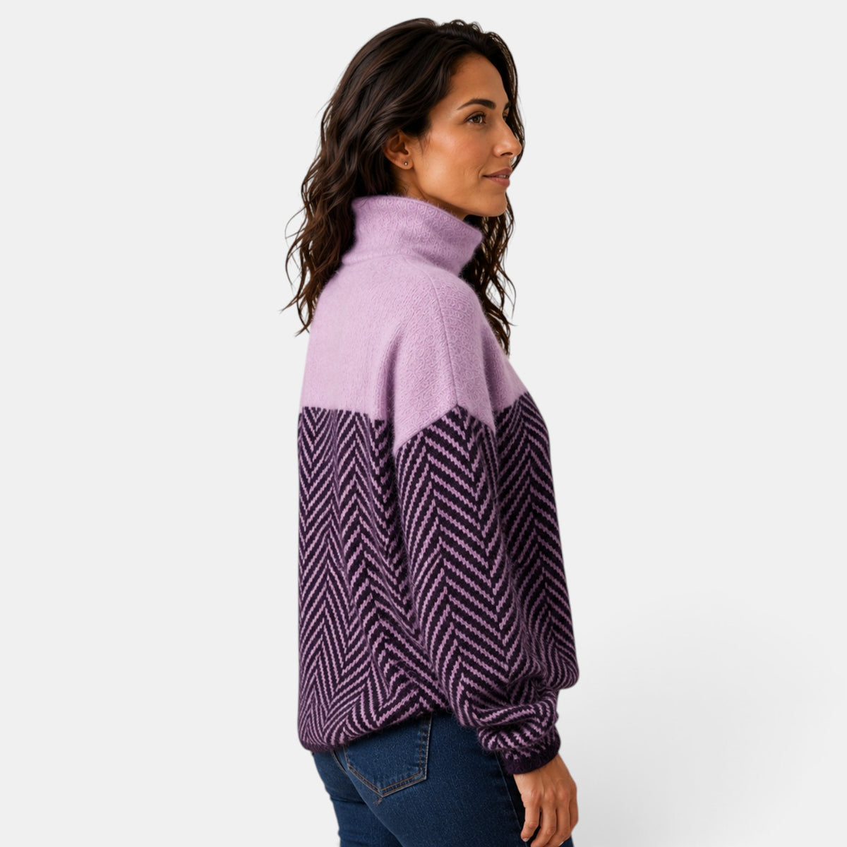 Suéter Mujer Cuello Alto