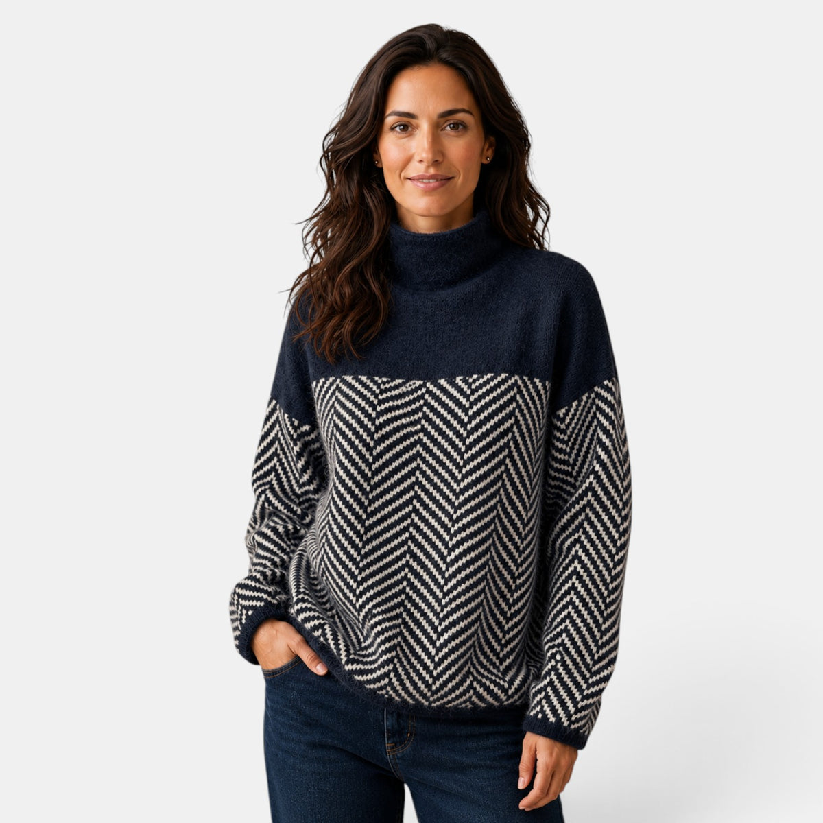 Suéter Mujer Cuello Alto
