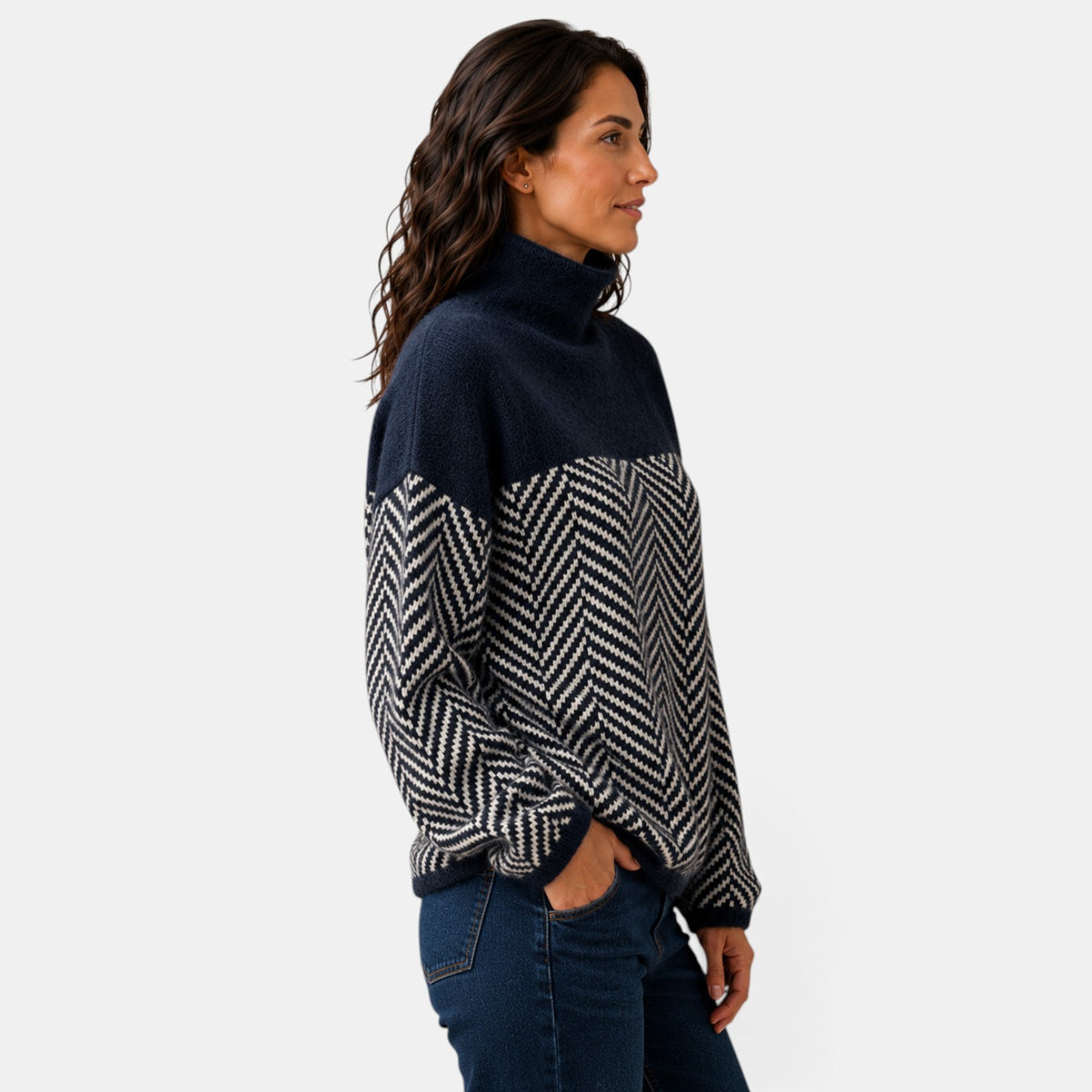 Suéter Mujer Cuello Alto