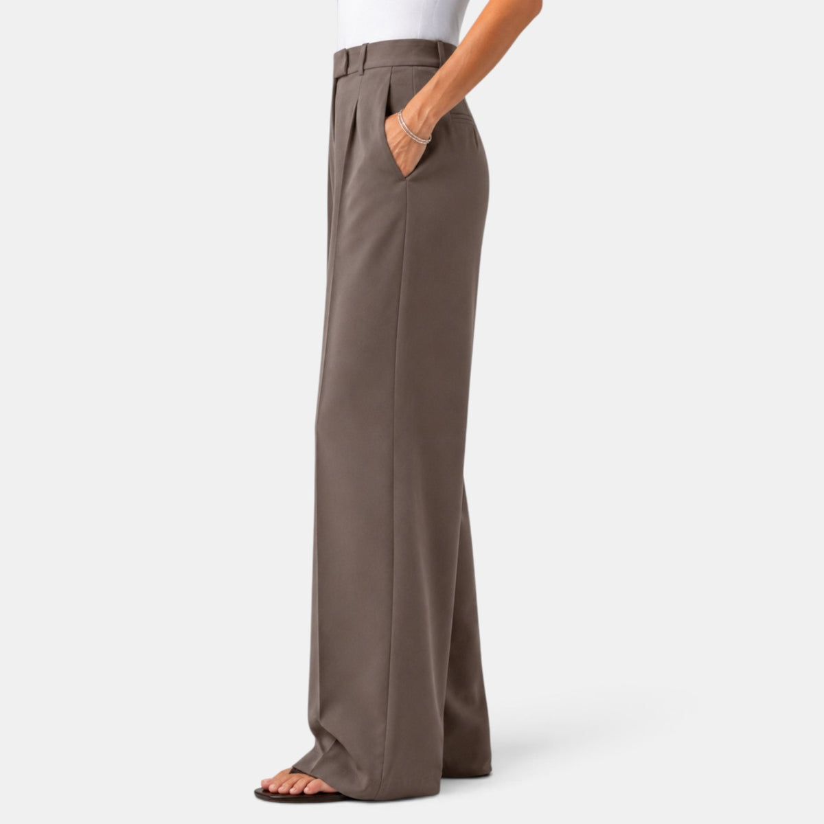 Pantalón de Vestir Mujer Pierna Ancha
