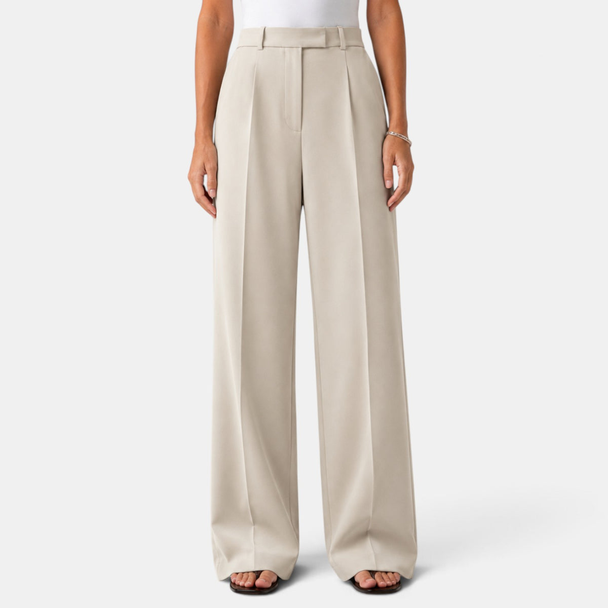 Pantalón de Vestir Mujer Pierna Ancha