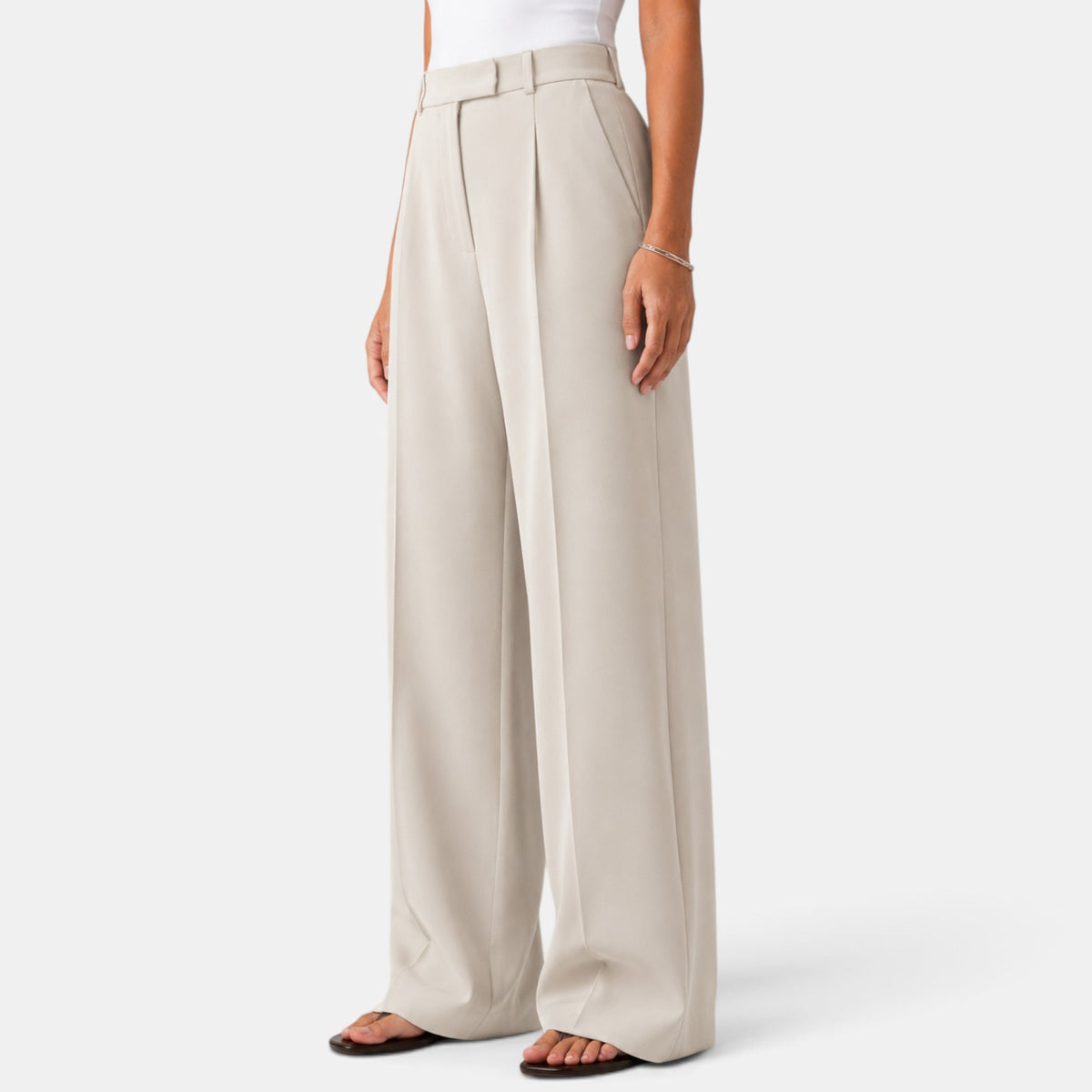 Pantalón de Vestir Mujer Pierna Ancha