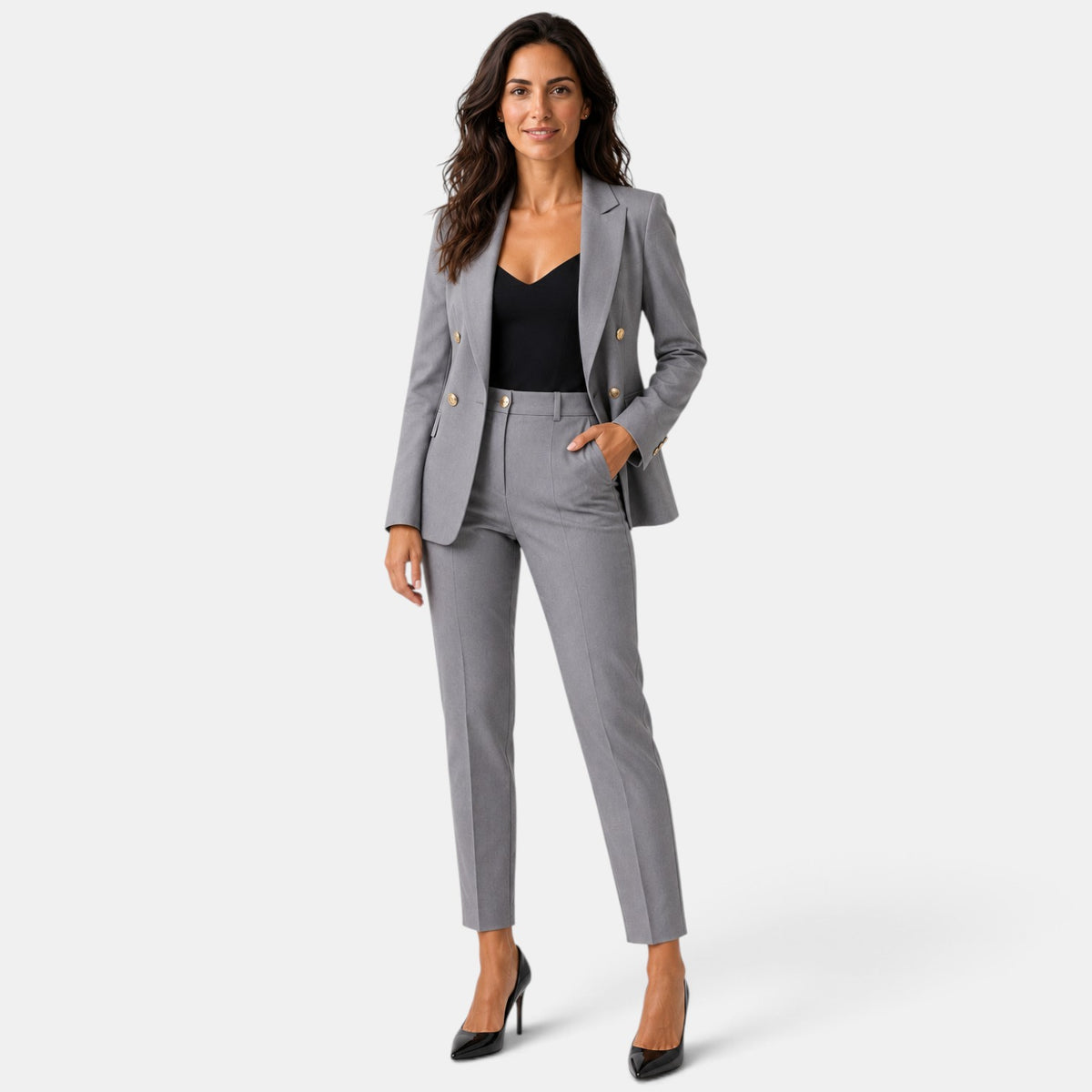 Traje de Dos Piezas Mujer con Blazer y Pantalón