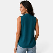 Blusa Satinada Mujer Escote V