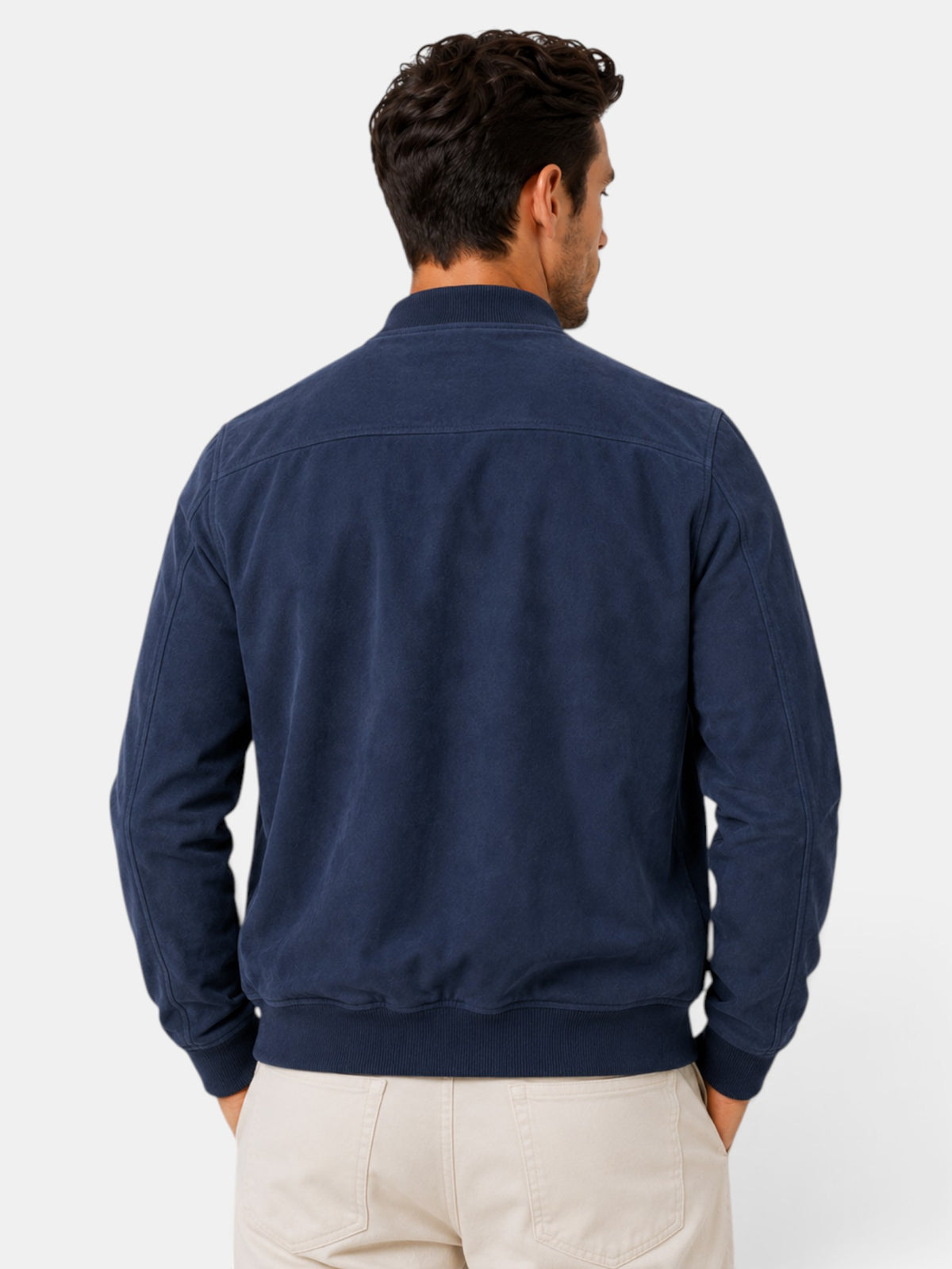 Chaqueta Ante Hombre Estilo Urbano