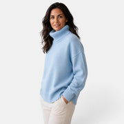 Jersey Oversize de Cuello Alto para Mujer