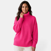 Jersey Oversize de Cuello Alto para Mujer