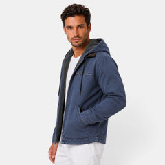 Men's Fleece Lined Hooded Jacket - Full Zip Fall Jacket