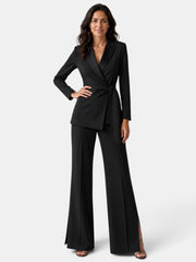 Traje Mujer Blazer y Pantalón Ancho