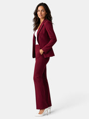Traje Mujer Blazer y Pantalón Flare