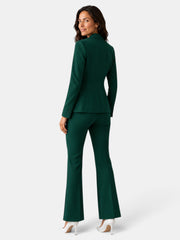 Traje Mujer Blazer y Pantalón Flare
