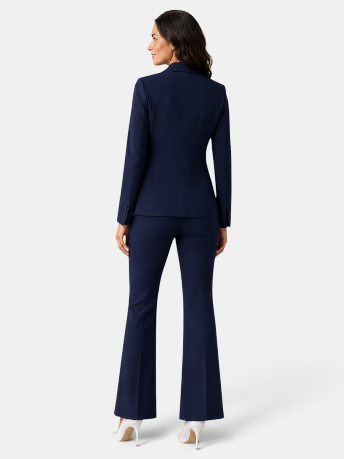 Traje Mujer Blazer y Pantalón Flare