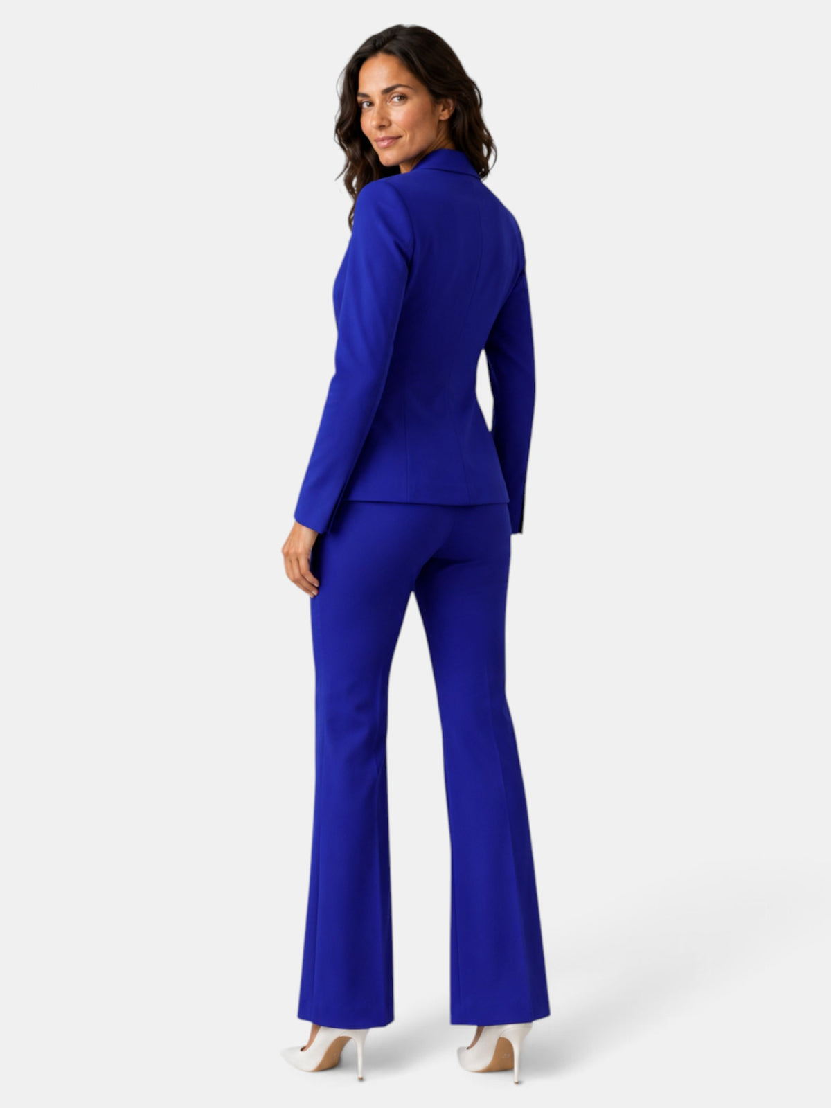Traje Mujer Blazer y Pantalón Flare
