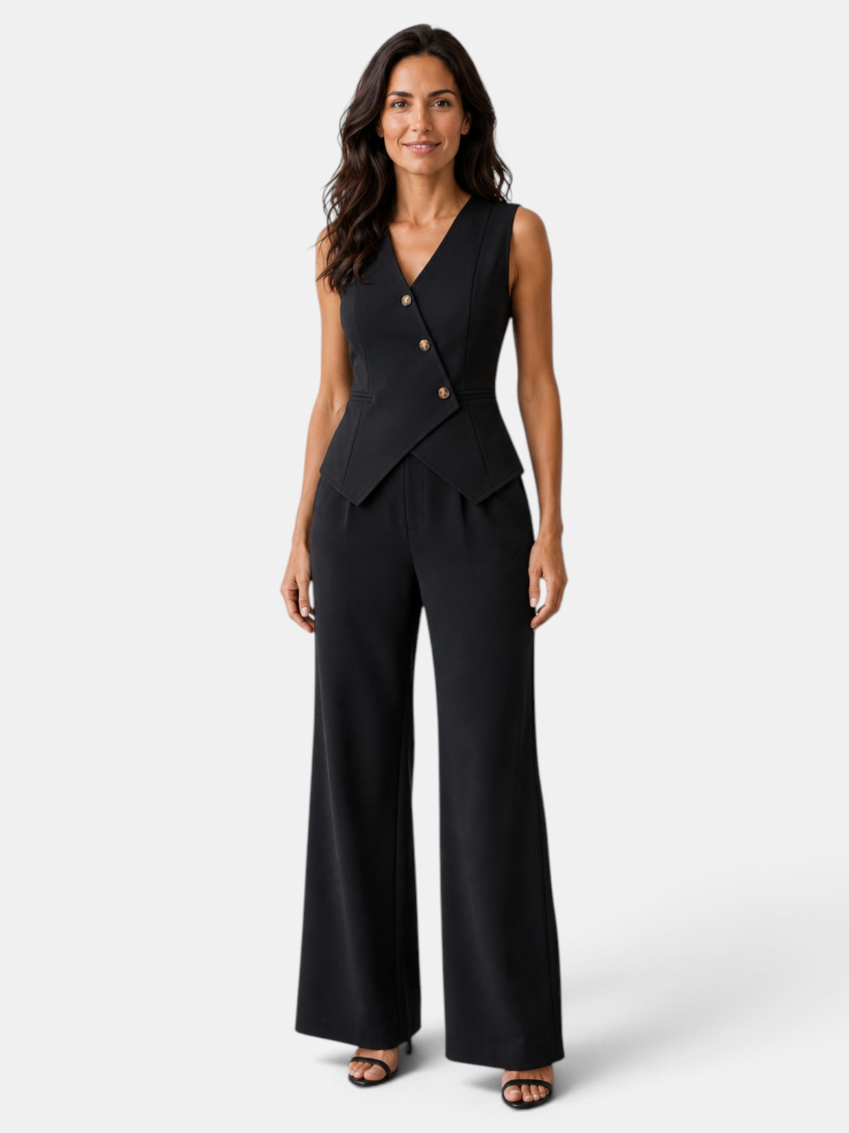 Traje Mujer Elegante Oficina Cintura Alta