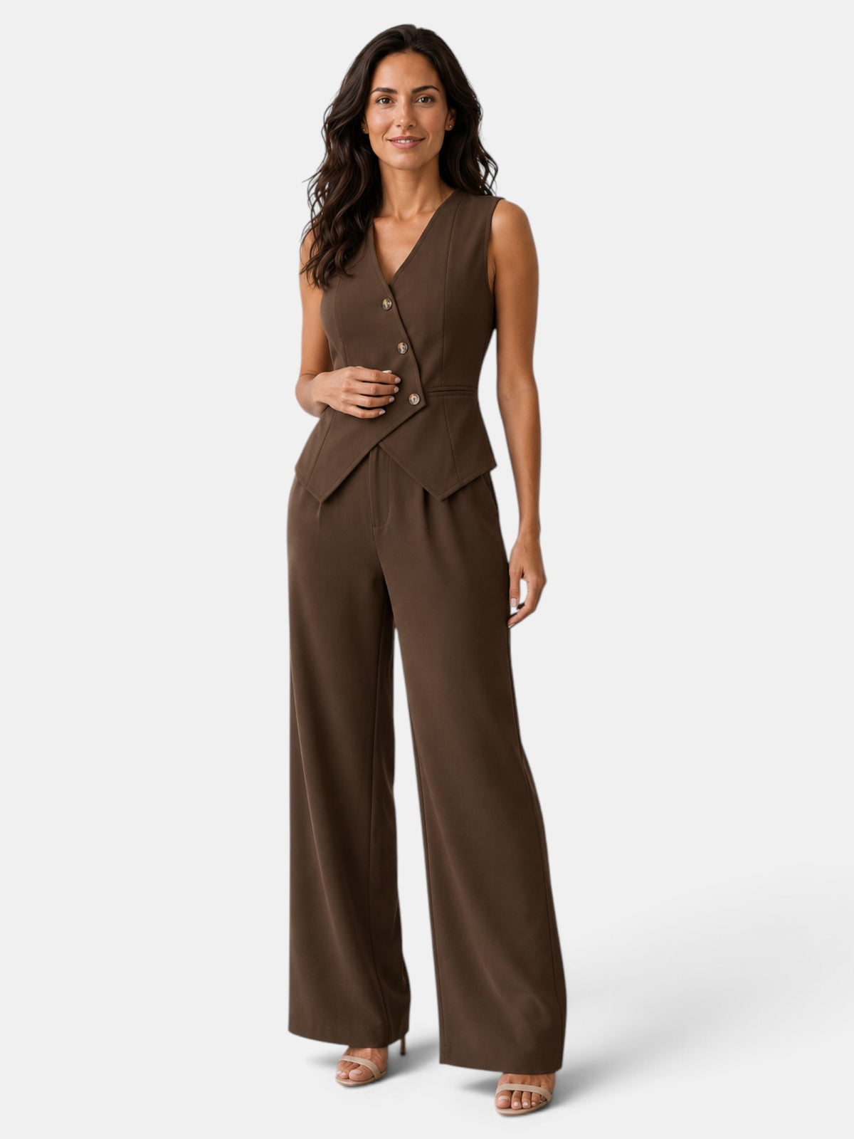 Traje Mujer Elegante Oficina Cintura Alta