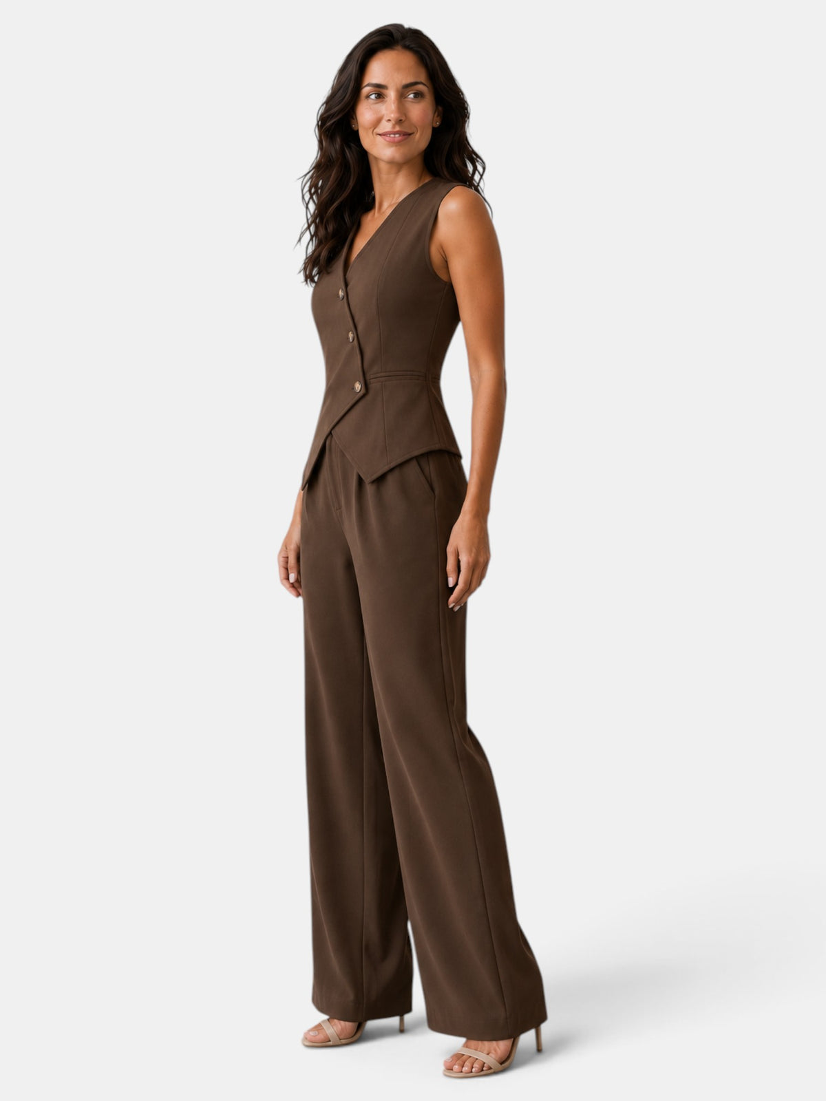 Traje Mujer Elegante Oficina Cintura Alta