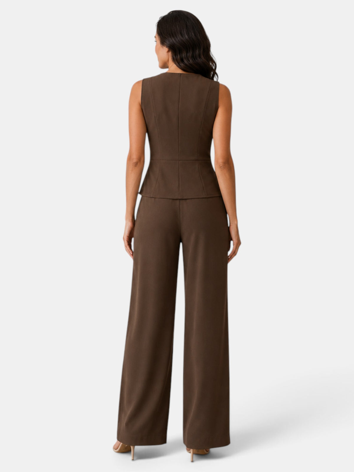 Traje Mujer Elegante Oficina Cintura Alta