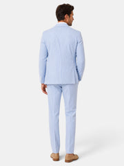 Traje Hombre Azul de Rayas