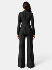 Traje Mujer Rayas Blazer y Pantalón