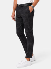 Pantalón Hombre Cuadros Casual Holgado