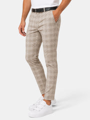 Pantalón Hombre Cuadros Casual Holgado