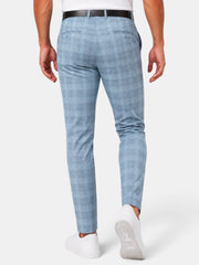 Pantalón Hombre Cuadros Casual Holgado